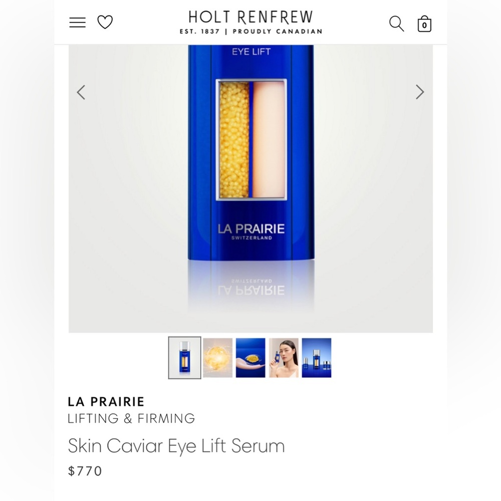LA PRAIRIE
LIFTING & FIRMING
Skin Caviar Eye Lift Serum 20ml